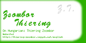 zsombor thiering business card